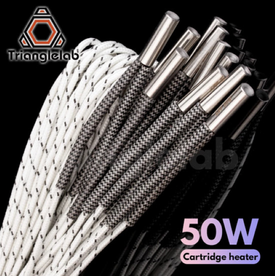 Trianglelab 50W, 60W, or 80W Heater Cartridge for hotend(PA, US Seller)
