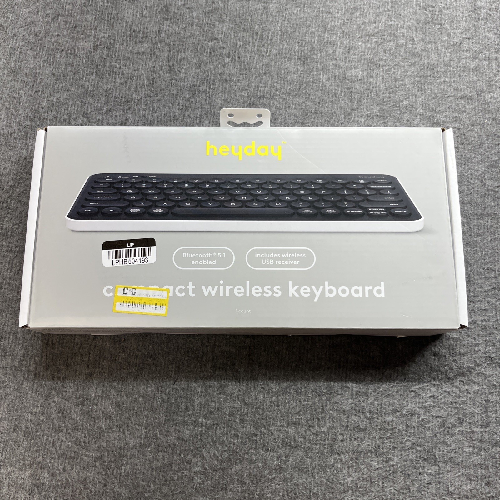 Wireless Keyboard - heyday - Black/White Open Box
