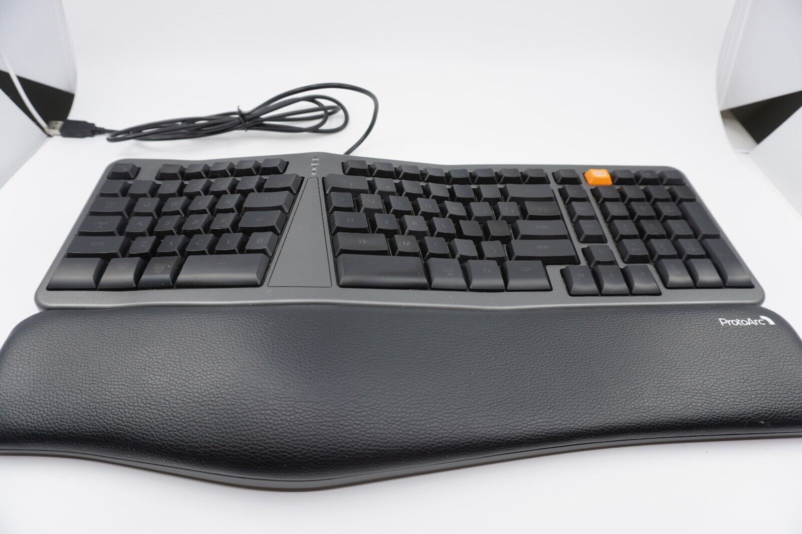 ProtoArc Backlit Wired Ergonomic Keyboard, EK03-Wired