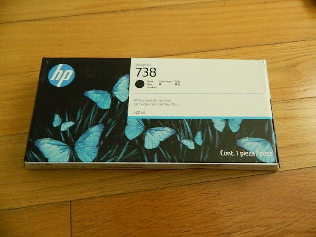2026 GENUINE HP 738 300ml Black Ink Cartridge 498N8A DesignJet T850 T950 SEALED