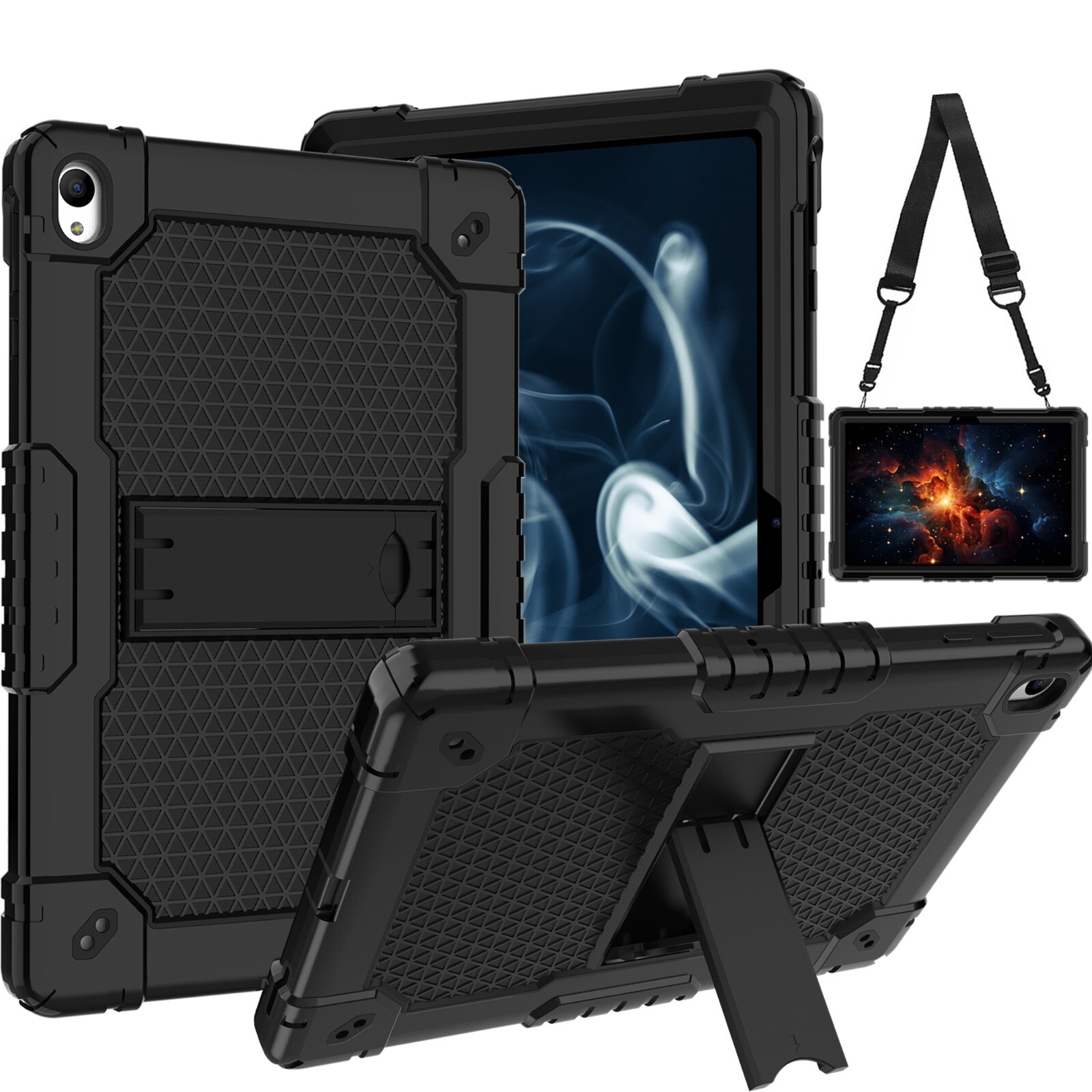 For Onn12.1 Tablet Case-Heavy Duty Shockproof Cover W/ Stand y Strap, kids Safe
