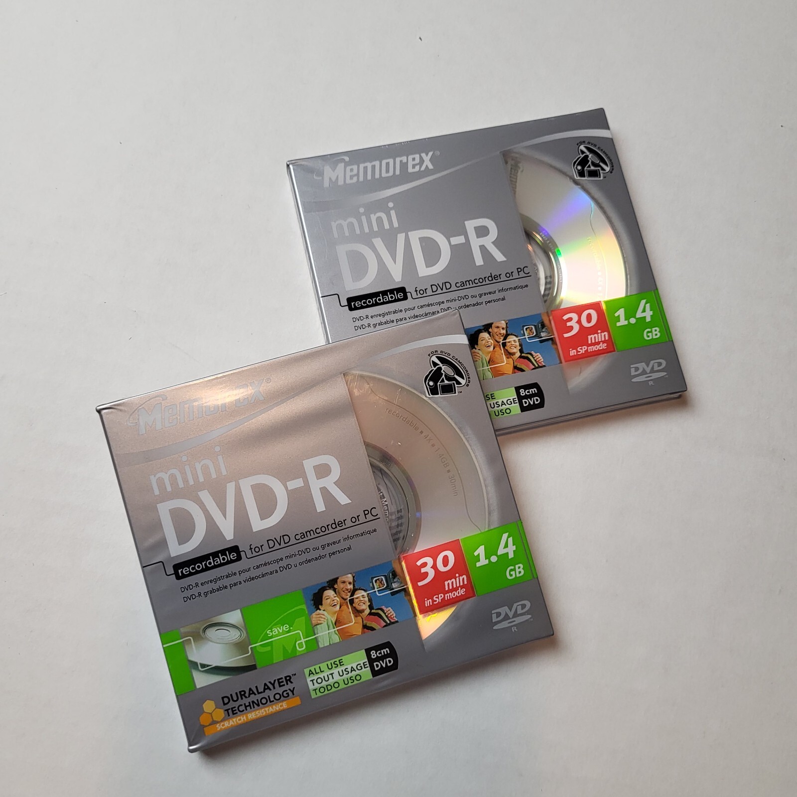 Memorex Mini DVD-R Lot 2 Brand New Sealed KLY