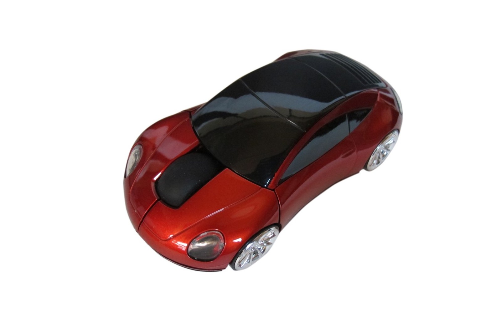 Red MOJO Porsche Car Optical Wireless Silent Mouse Computer Laptop PC Gaming