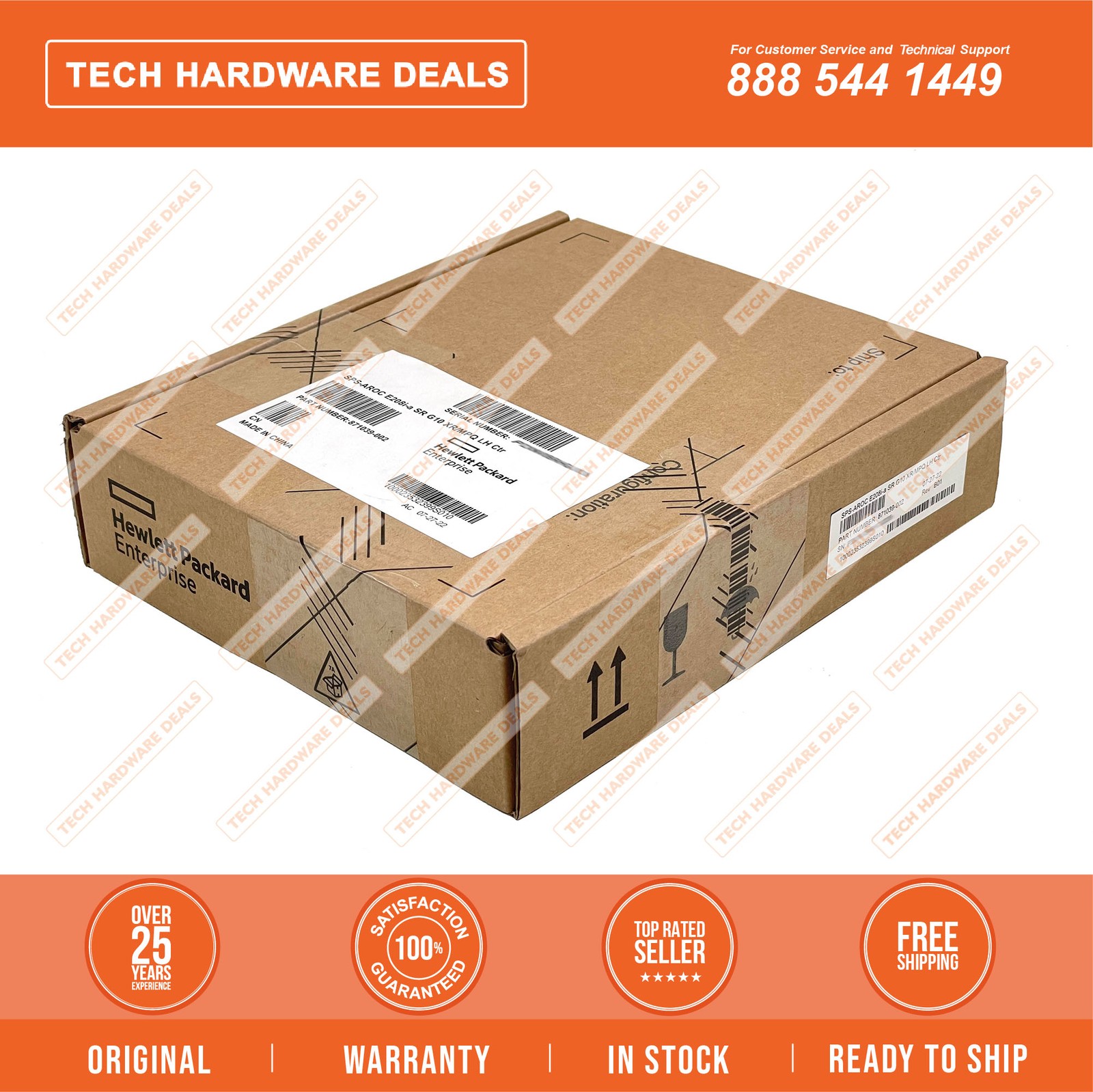 871039-001  NEW SEALED HPE Smart Array E208i-a SR Gen10 8 Internal Lanes/No Cach