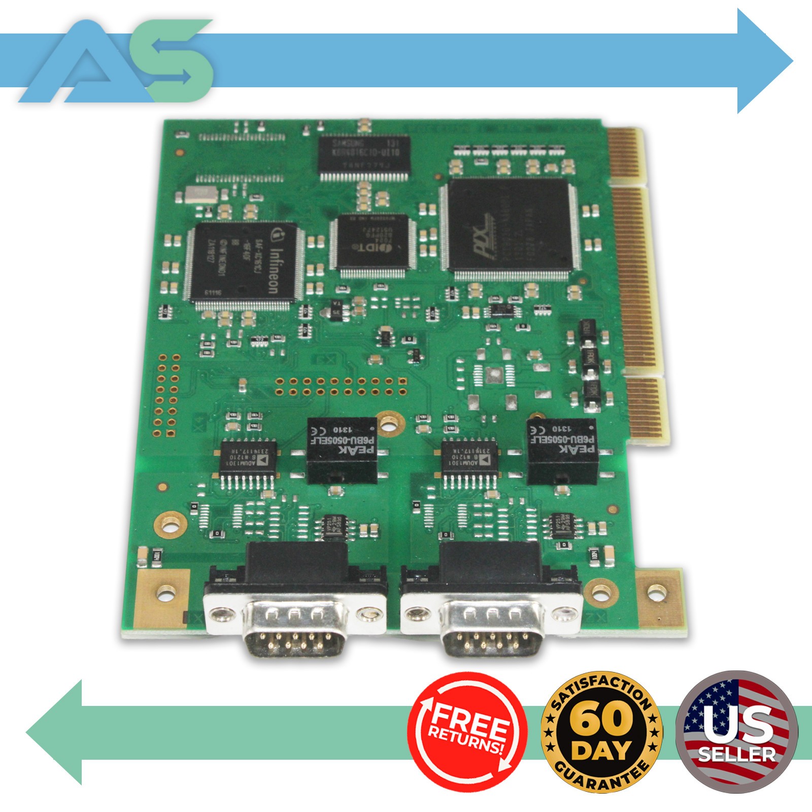 IXXAT iPC-I XC16/PCI Intelligent PC CAN Interface Card 2-Port | 1.01.0047.99001