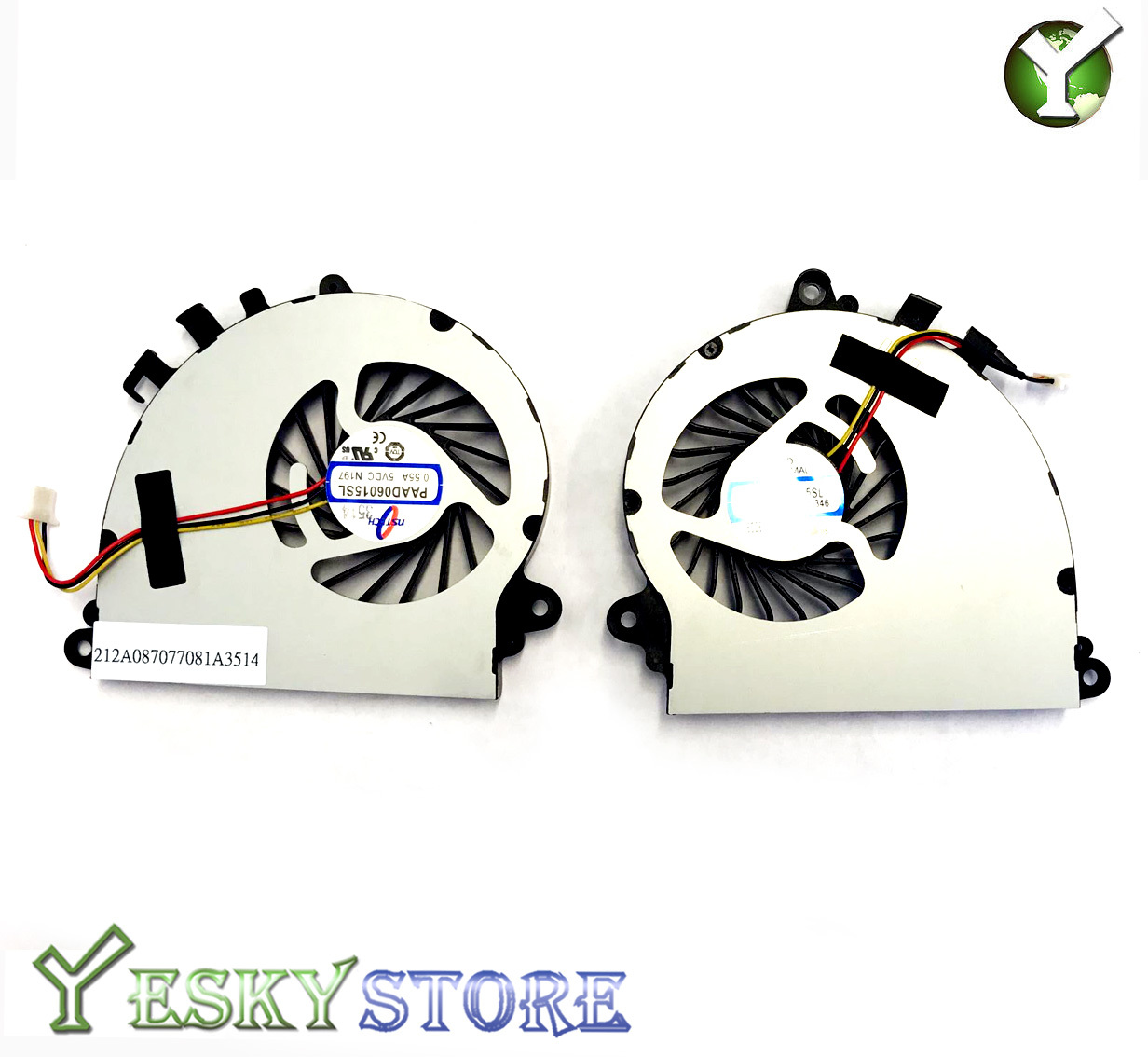New CPU Cooling fan MSI GS70 MS-1771 PAAD06015SL N184 N229 N346 N269 N197 A Pair