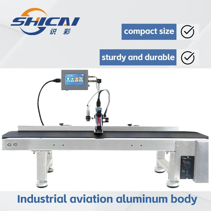 Auto Online Inkjet Printer Coder Date Batch No Conveyor Production Line Ready