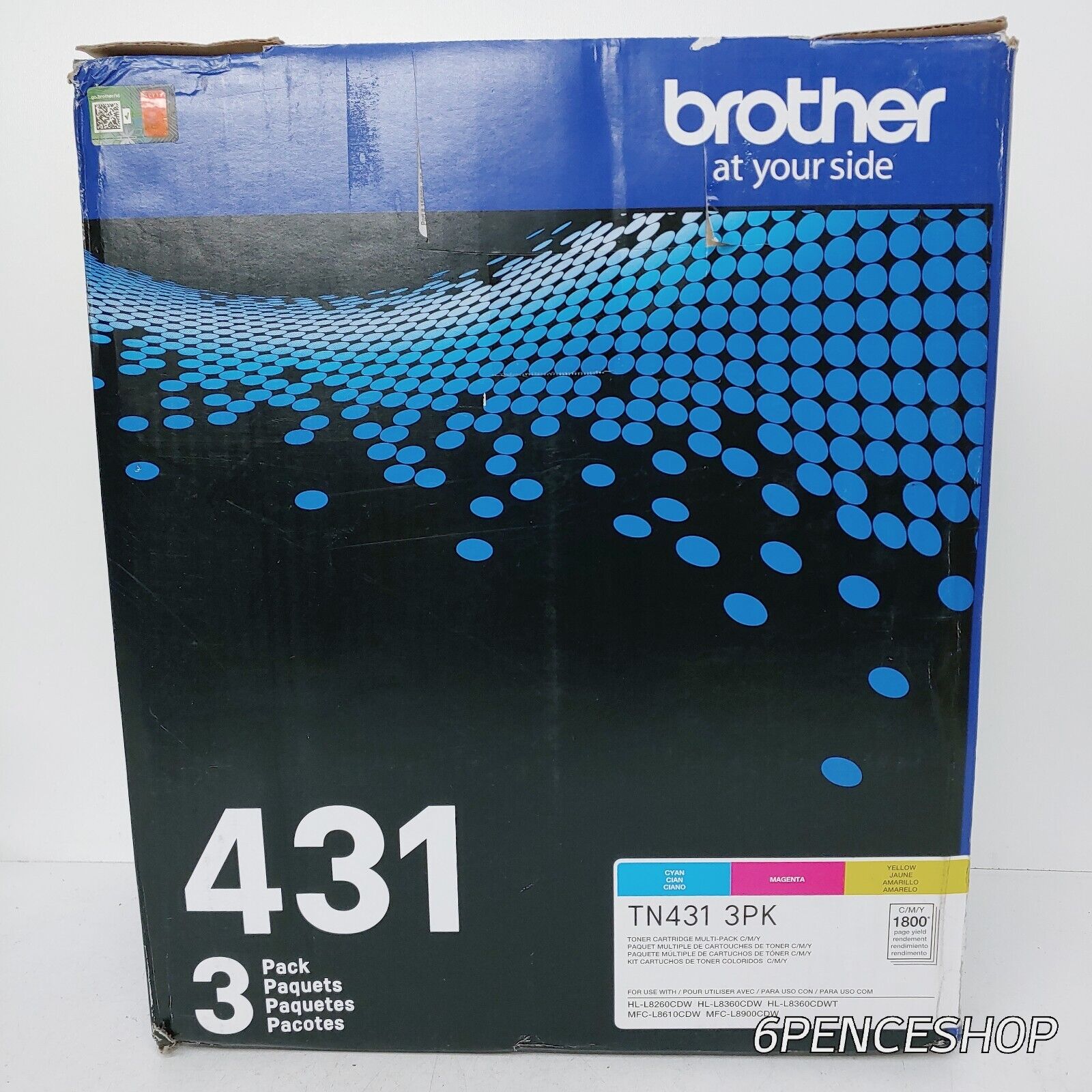 New Brother 431 3PK C/M/Y Toner Cartridge TN431 3PK