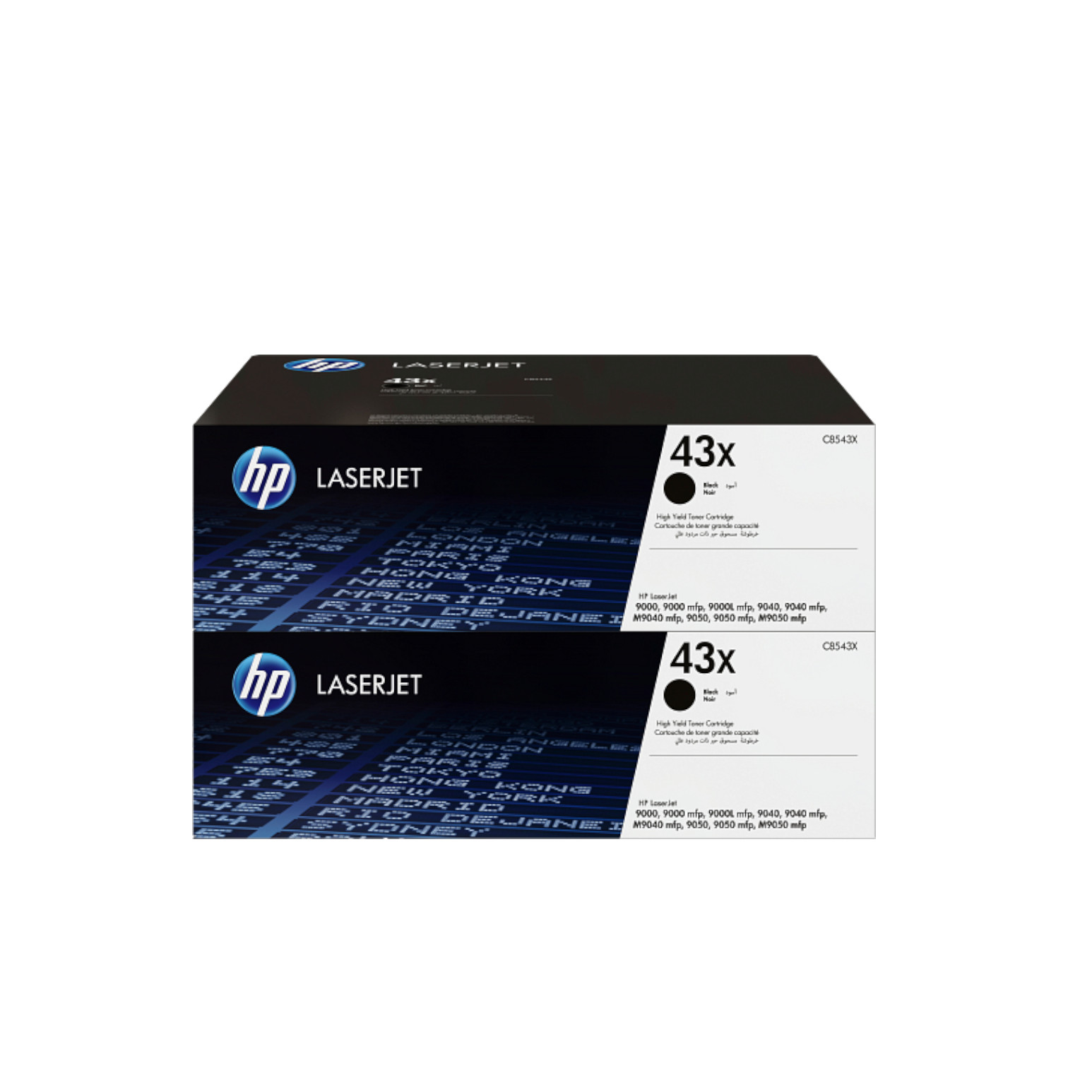 New Open Box HP 43X High Yield Black Original LaserJet Toner Cartridge 2-Pack,