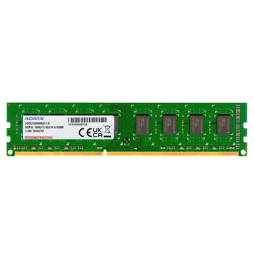 ADATA DDR3L 8GB U-DIMM Desktop PC Memory ADDU1600W8G11-S-I Black Japan Import