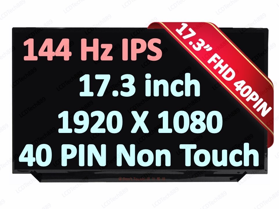 17.3" 144hz 40 Pin LCD Screen HP Envy 17-ce0000 17-ce1000 17t-ce000 17t-ce100