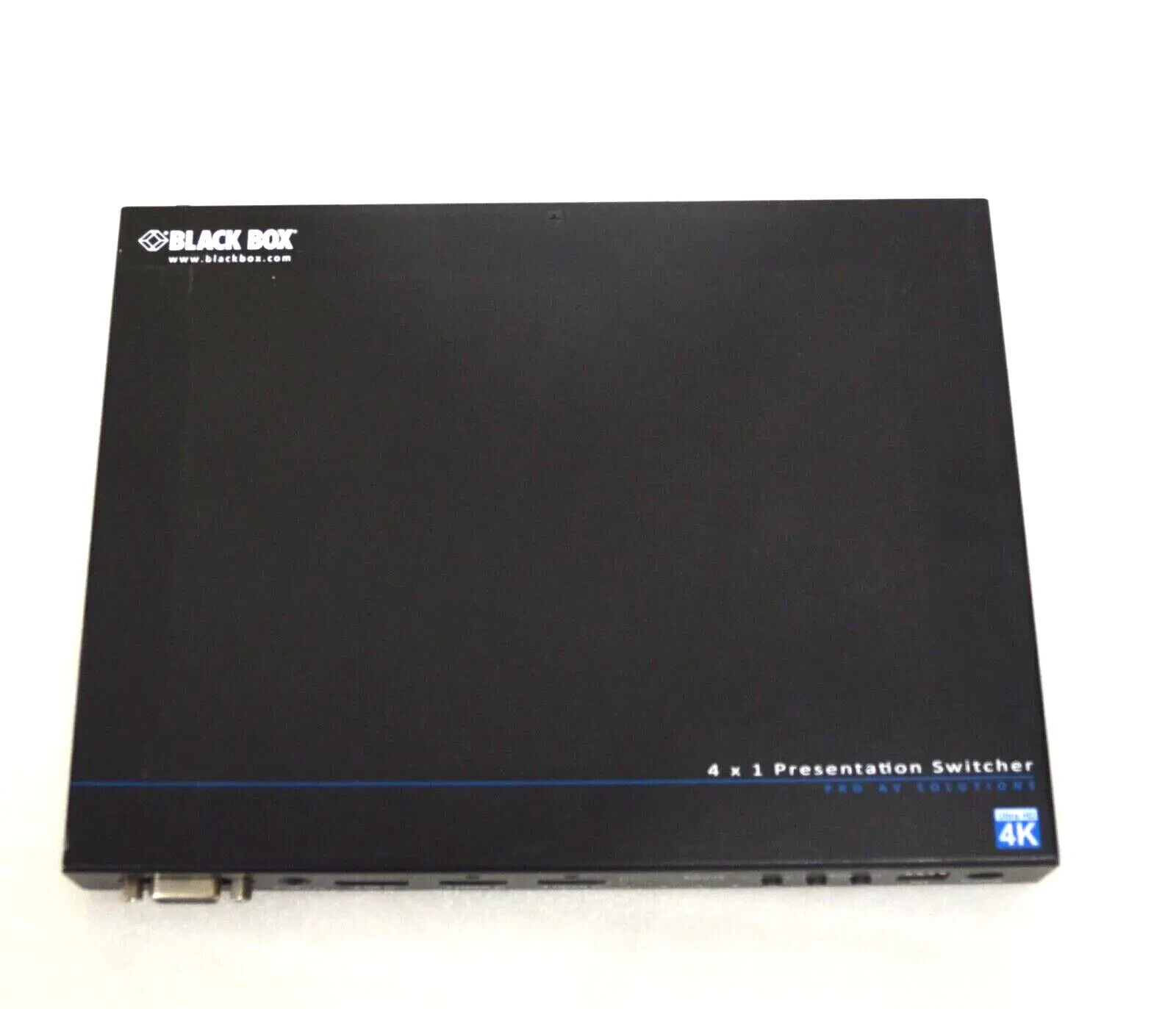 AVSC-0401H Black Box 4K HDMI DisplayPort VGA HDBaseT 4 x 1 Presentation Switcher