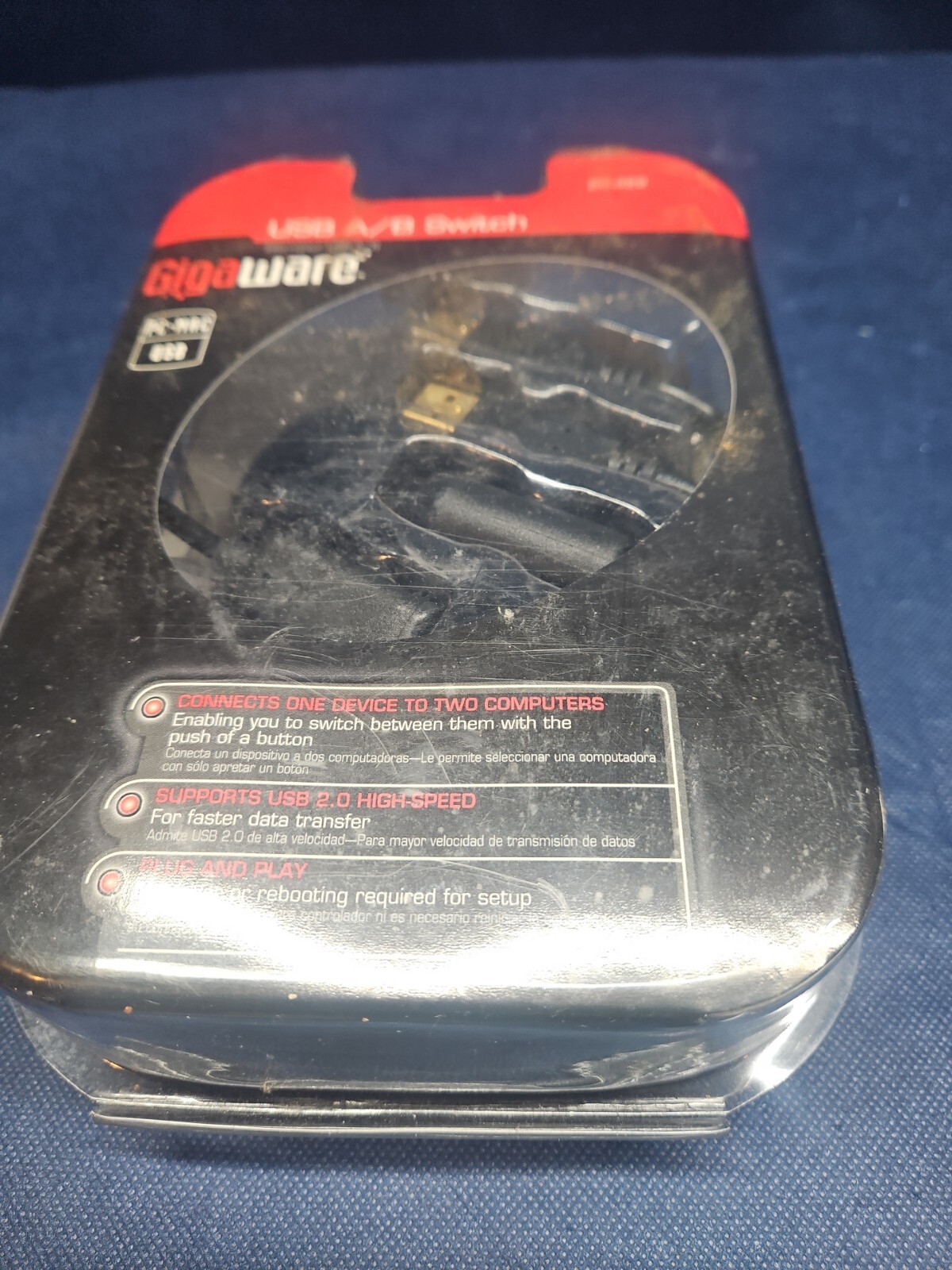 Gigaware USB A/B Switch - Connects One Device To Two Computers -PC/MAC 26-422