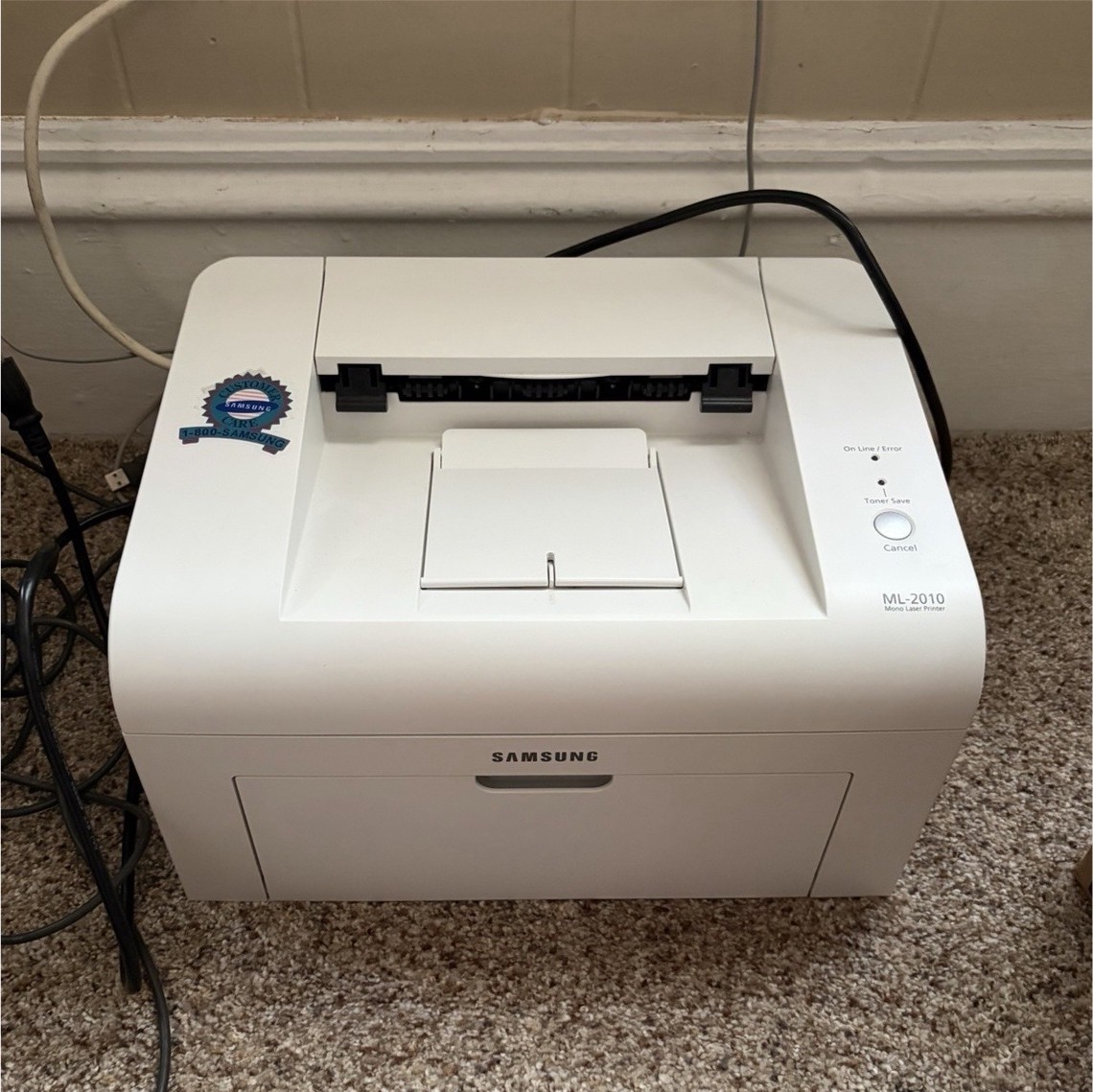 Samsung ML-2010 Monochrome Laser Printer - AS IS