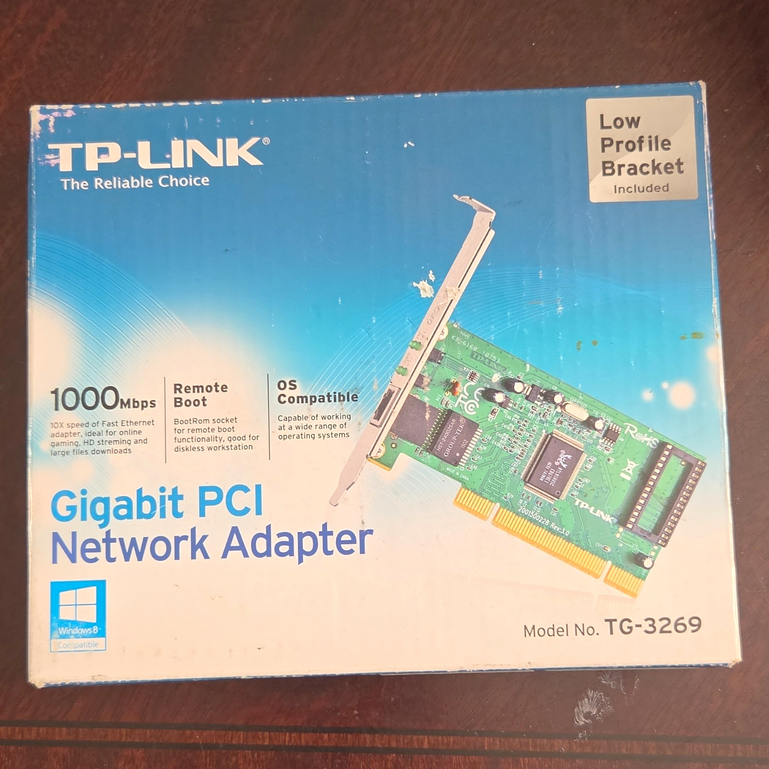 TP-LINK TG-3269 Gigabit PCI Network Adapter 1-Port 1Gbps RJ-45