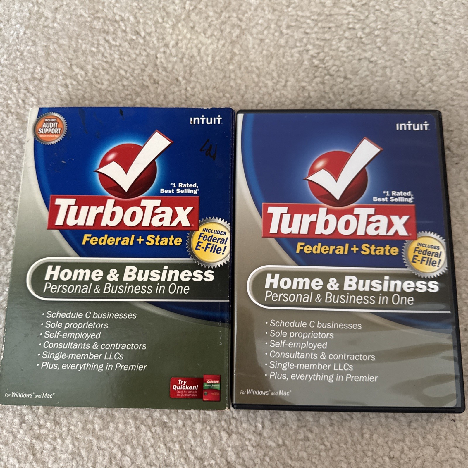✅ 2008 Intuit TurboTax Home and Business cd rom