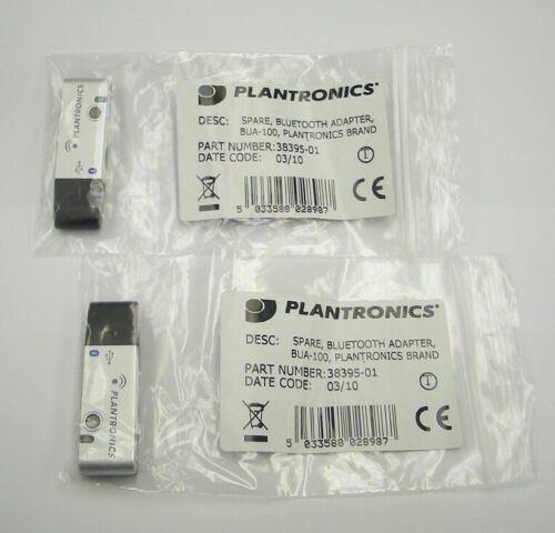 2-Pack Plantronics BUA-100 USB Universal Adapter for most Bluetooth Headsets NEW