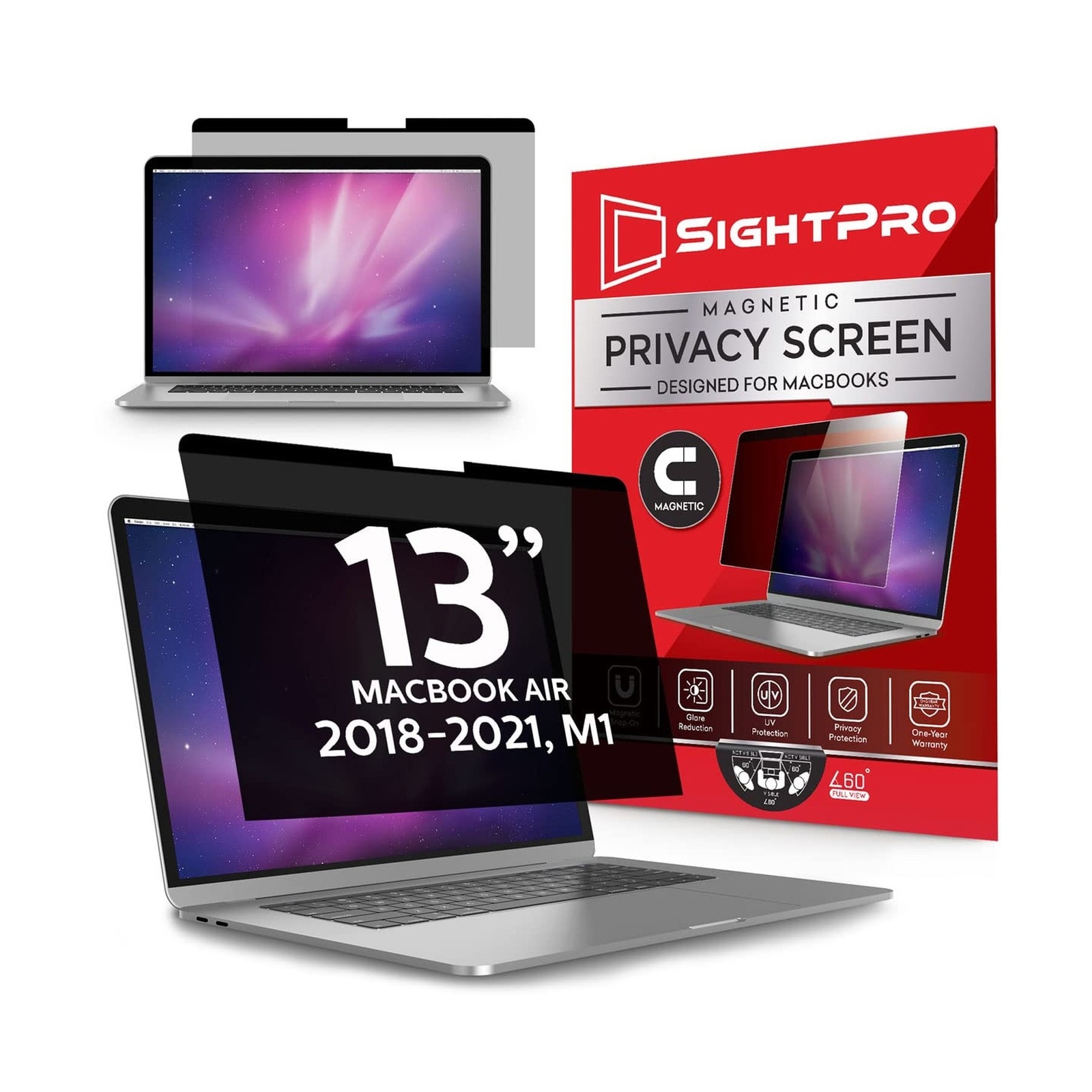 SightPro Magnetic Privacy Screen for MacBook Air 13 Inch (2018, 2019, 2020, 2...