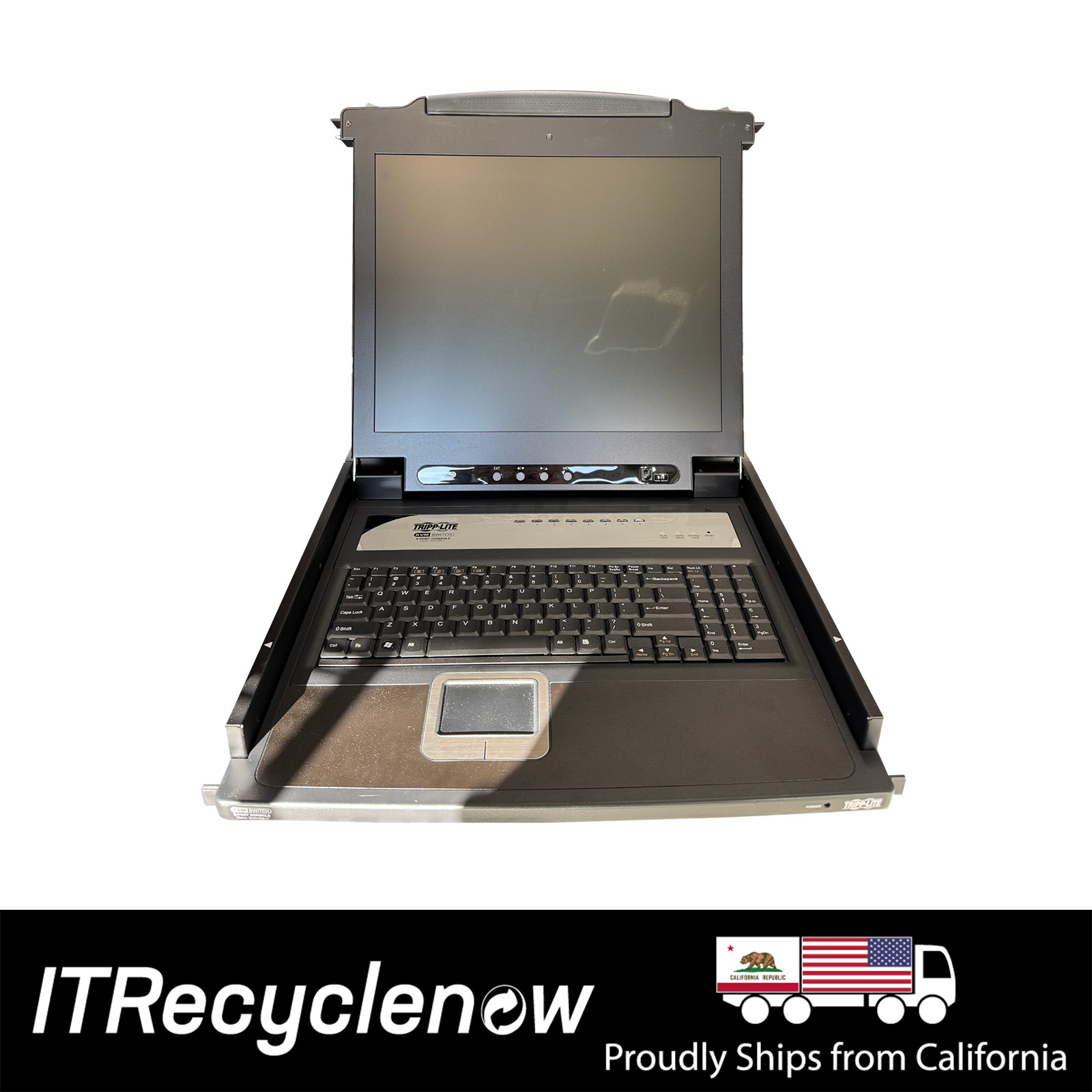Tripp Lite B020-008-17 NetDirector 8-Port 1U Rack Console KVM Switch 17" LCD VGA