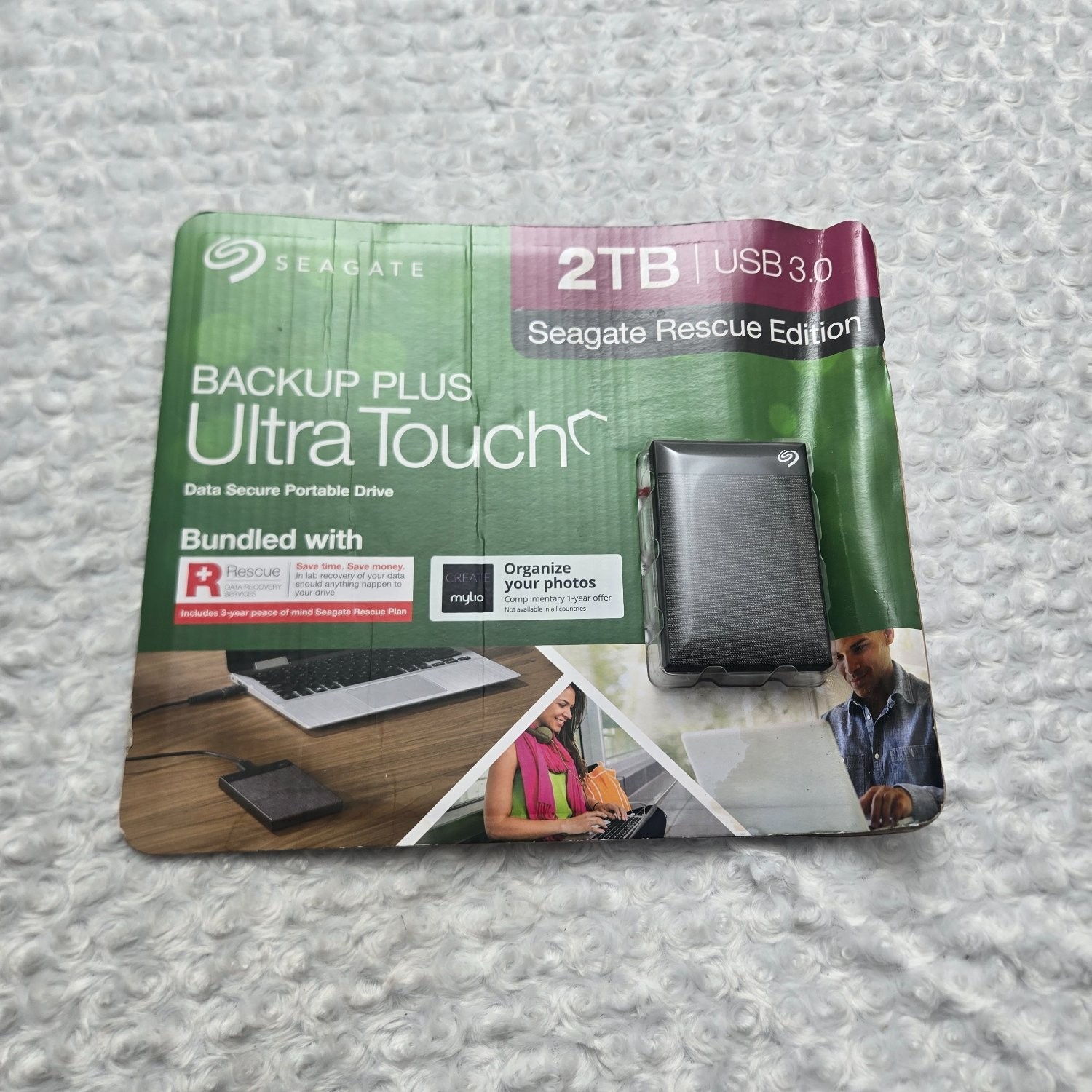 Seagate Backup Plus Ultra Touch 2TB Portable External Hard Drive USB 3.0 Black