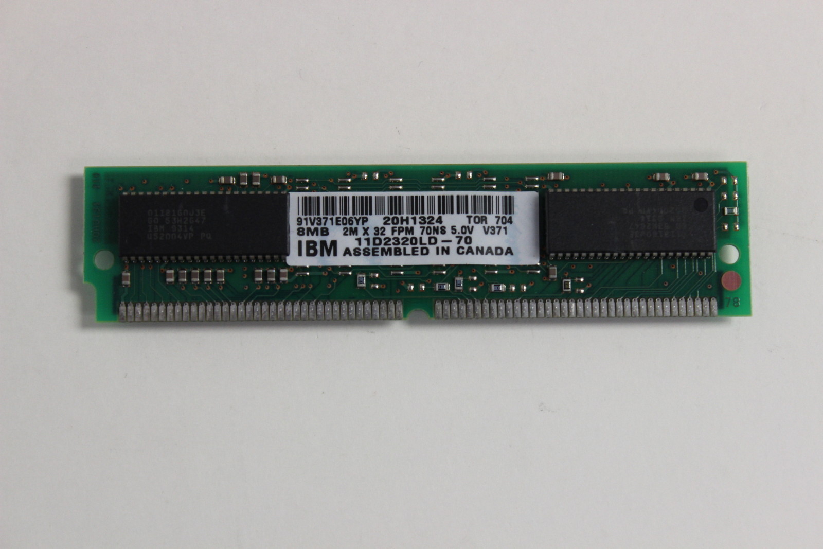 IBM 20H1324 8MB 2M X 32 FPM 70NS 5.0V SIMM MODULE 4317 NETWORK PRINTER 17