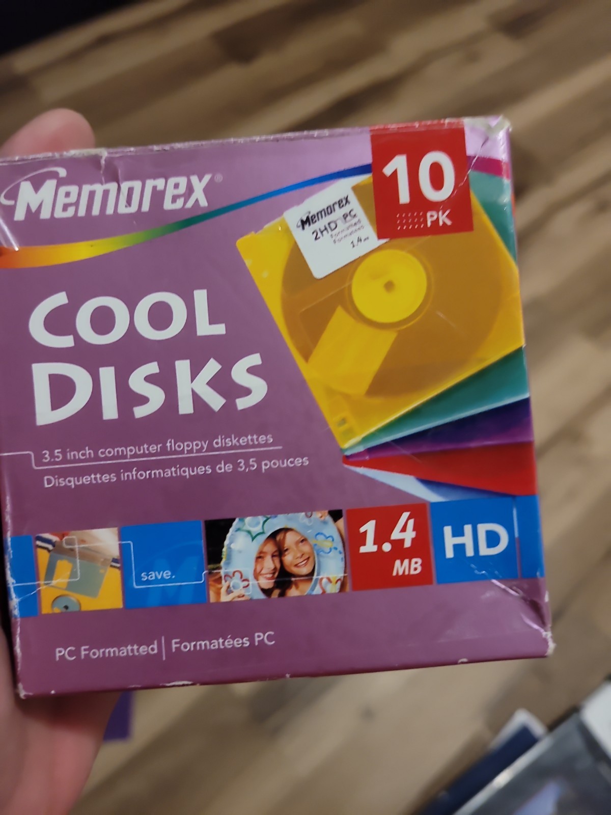 Memorex MF2HD Floppy Disk - 32106000- 7 New Disc /10 Count. 