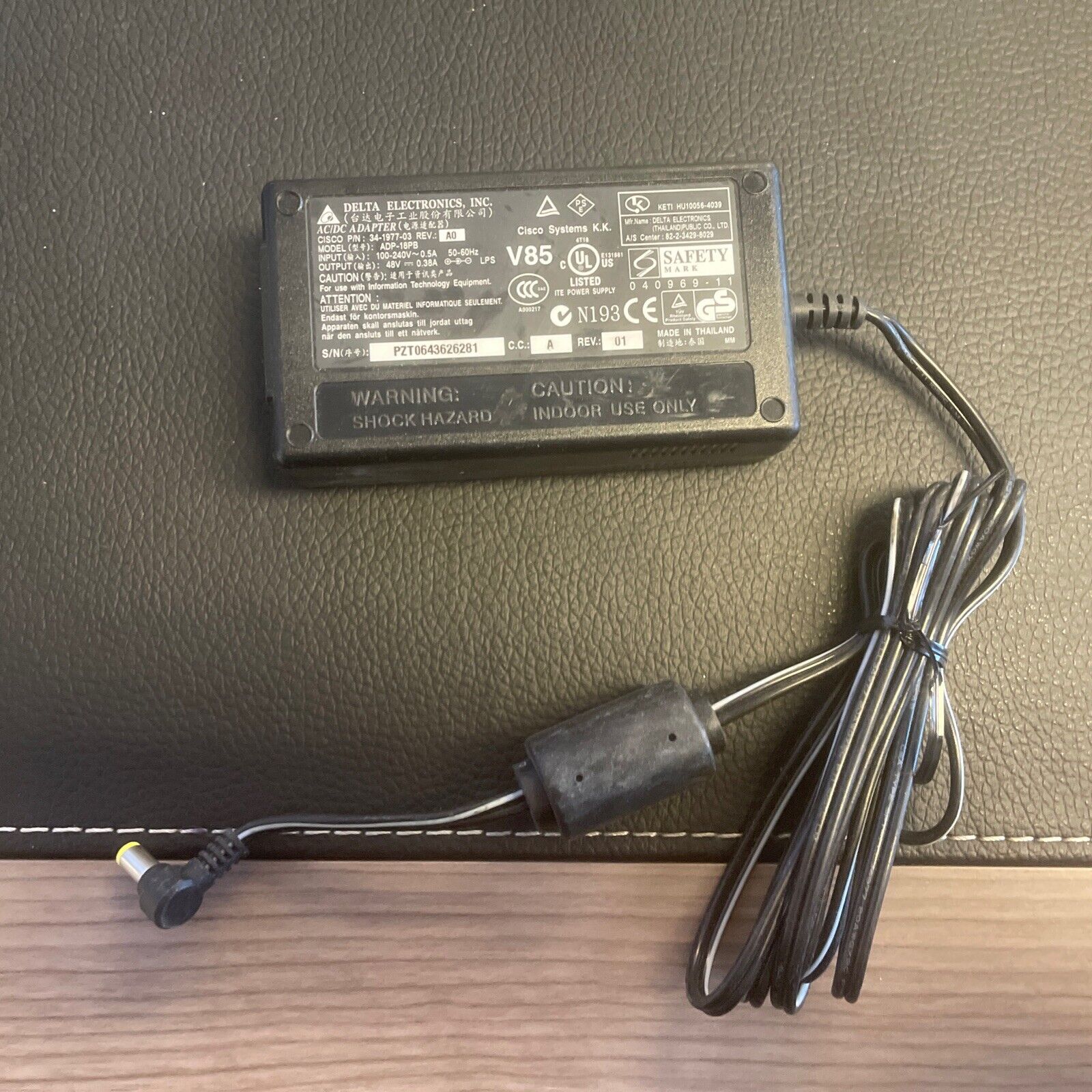 Cisco 48v AC Adapter 34-1977-05
