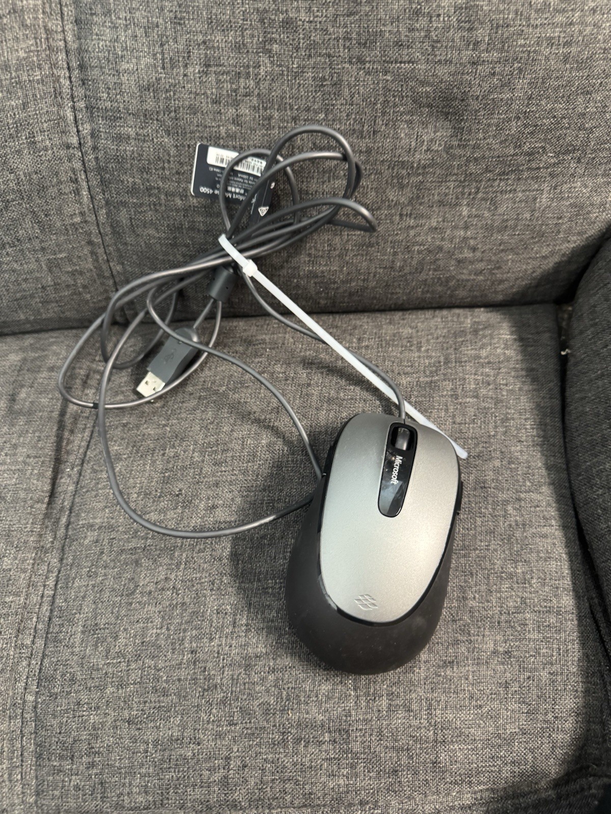 Microsoft Comfort Mouse 4500 USB Wired BlueTrack Gray Model 1422 Computer PC