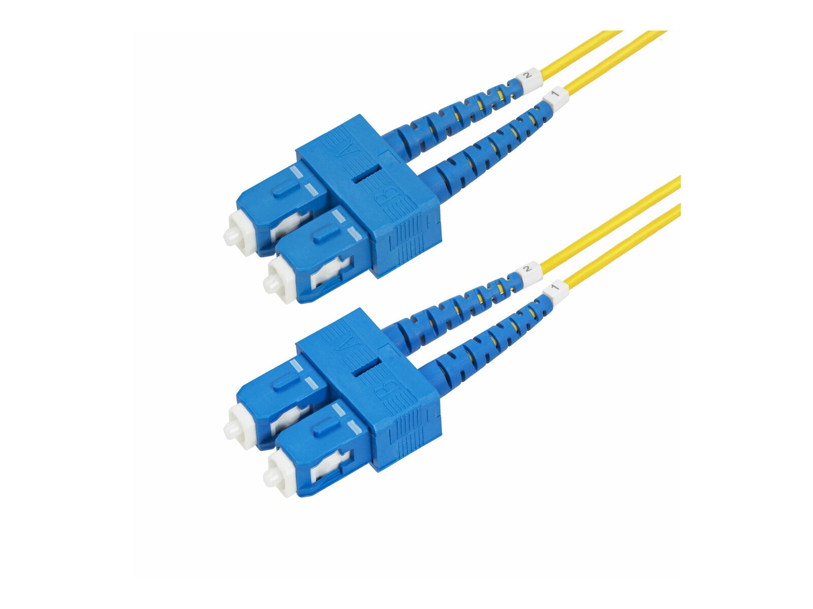 StarTech.com 3m [9.8ft] SC to SC [UPC] OS2 Single Mode Duplex Fiber Optic Cable,