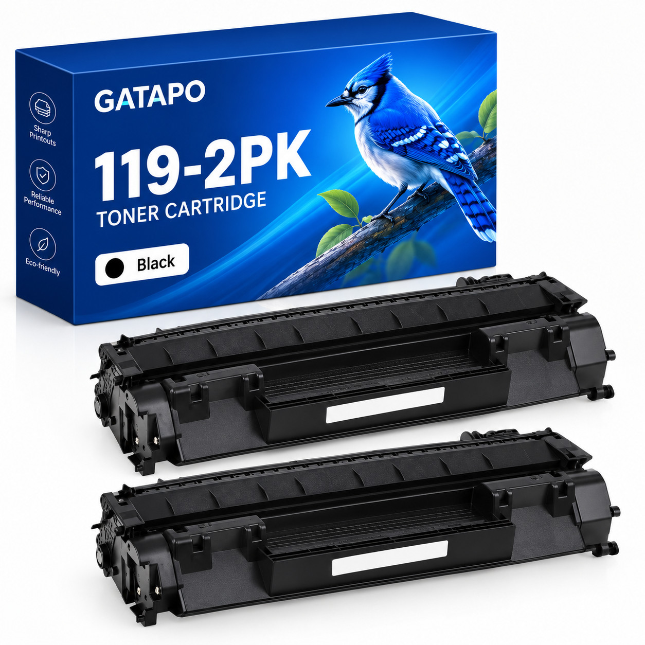119 Toner Cartridges 2PK Black For Imageclass MF6160dw MF416dw MF5840dn