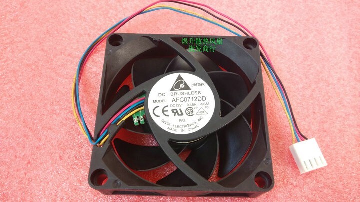1 pcs Delta Fan AFC0712DD DC12V 0.45A PWM 7020 7cm 4 pin cooling fan
