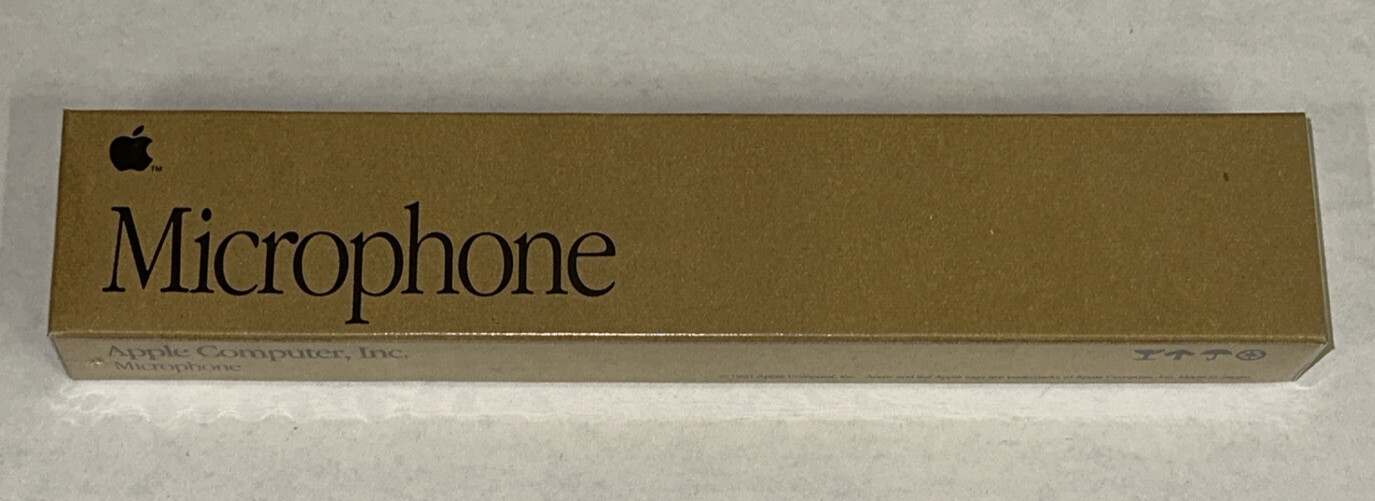 Apple Macintosh Microphone 699-5103-A Mac Accessory Sealed Plasic New 1991