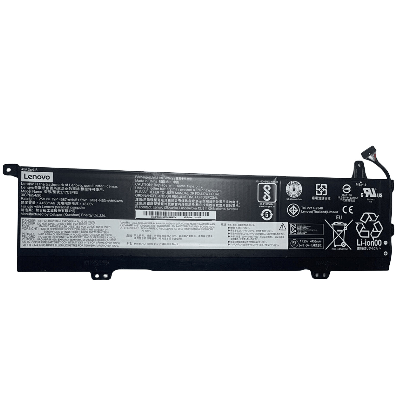 New Genuine L17C3PE0 L17L3PE0 Battery For Yoga 730-15 730-15IKB 730-15IWL Series