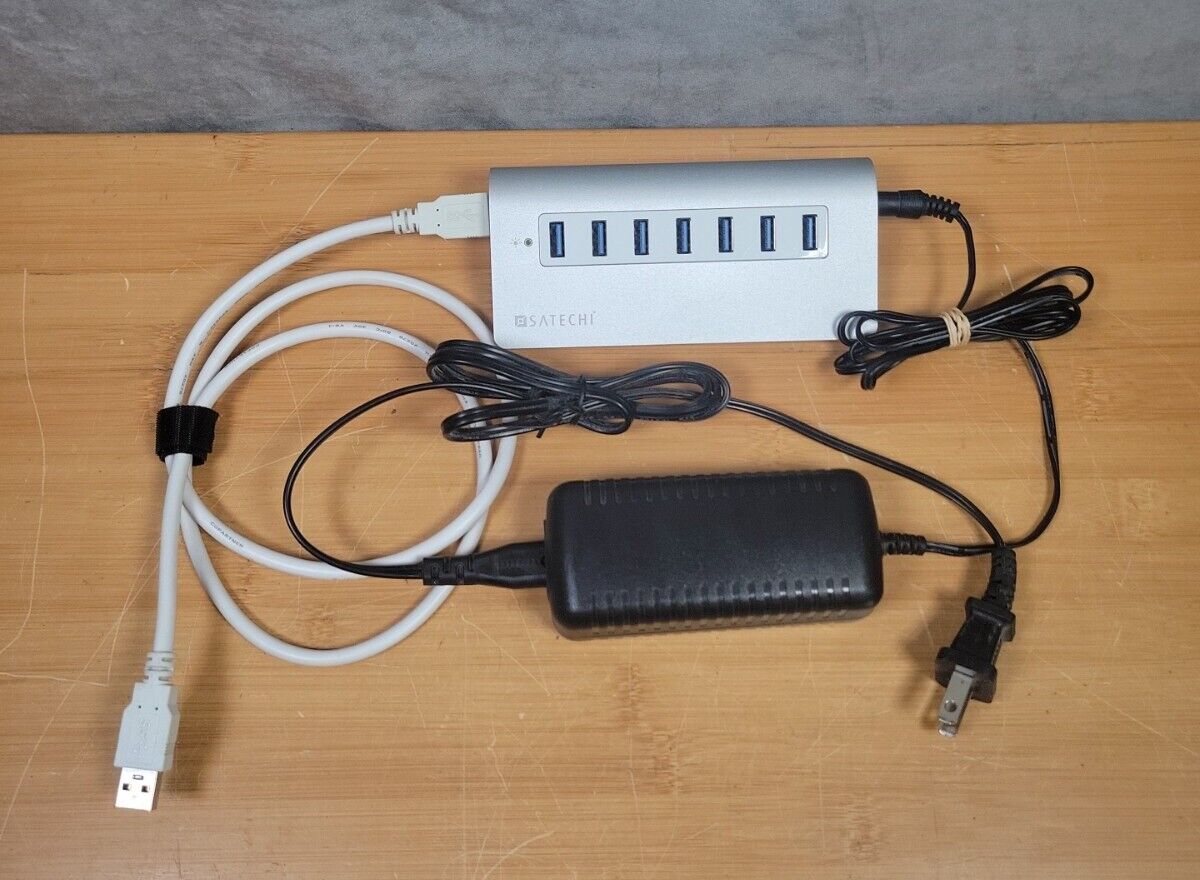 Satechi Powered USB 3.0 Type A 7 Port Hub - TESTED