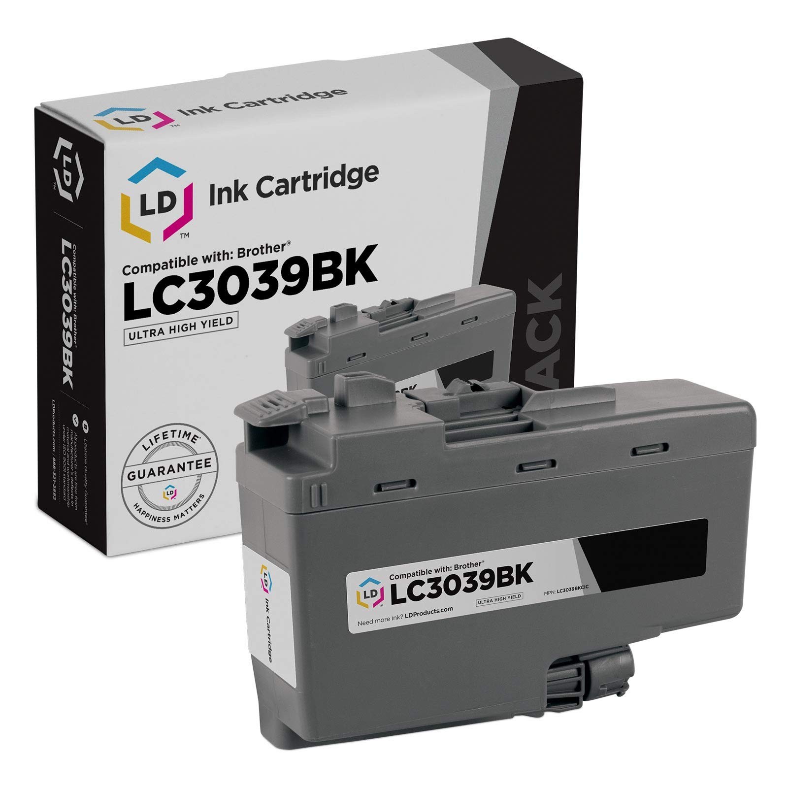 LD Compatible Brother LC3039BK Ultra High Yield Black Ink Cartridge