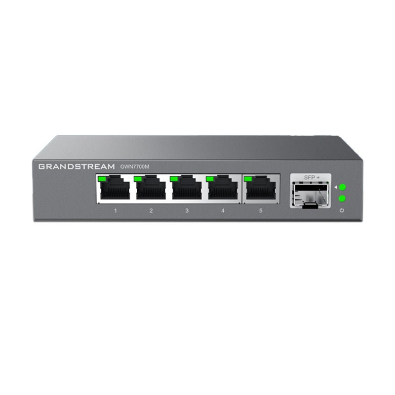Grandstream GS-GWN7700M Unmanaged 2.5G Multi-Gigabit Switch 5-Port 10G SFP+