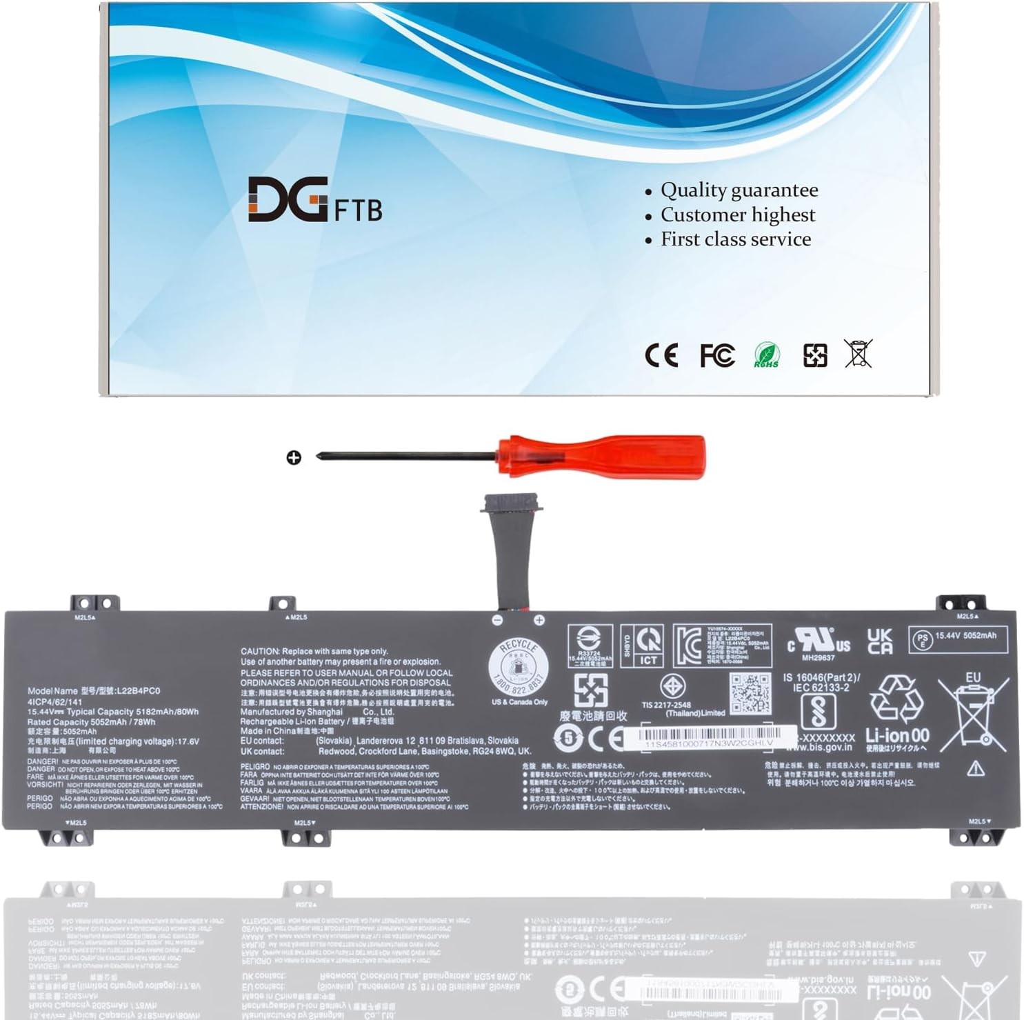 L22D4PC0 L22C4PC0 L22X4PC0 L22M4PC0 Laptop Battery for Lenovo Legion Pro 5