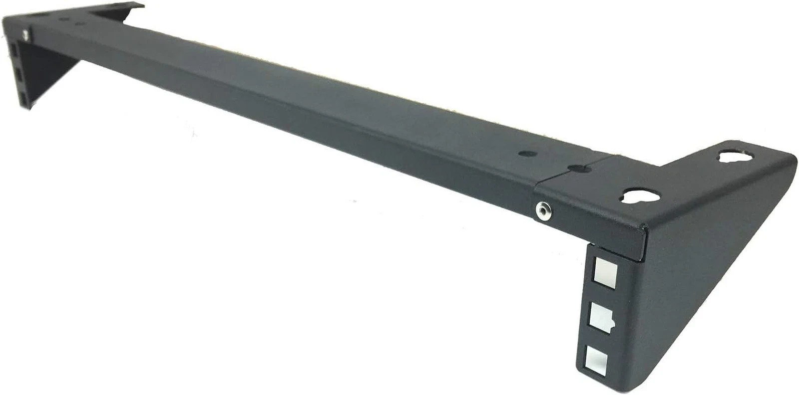 1U Steel Vertical Wall Mount Rack and Horizontal under Desk PC Mount Bracket for