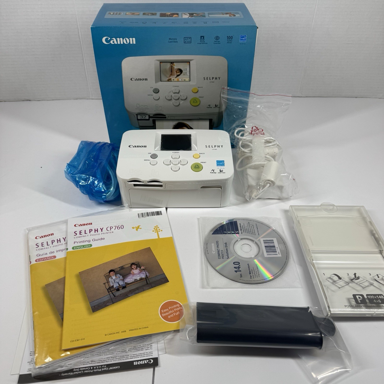 CANON Selphy CP760 Compact Color  Photo Printer 4x6
