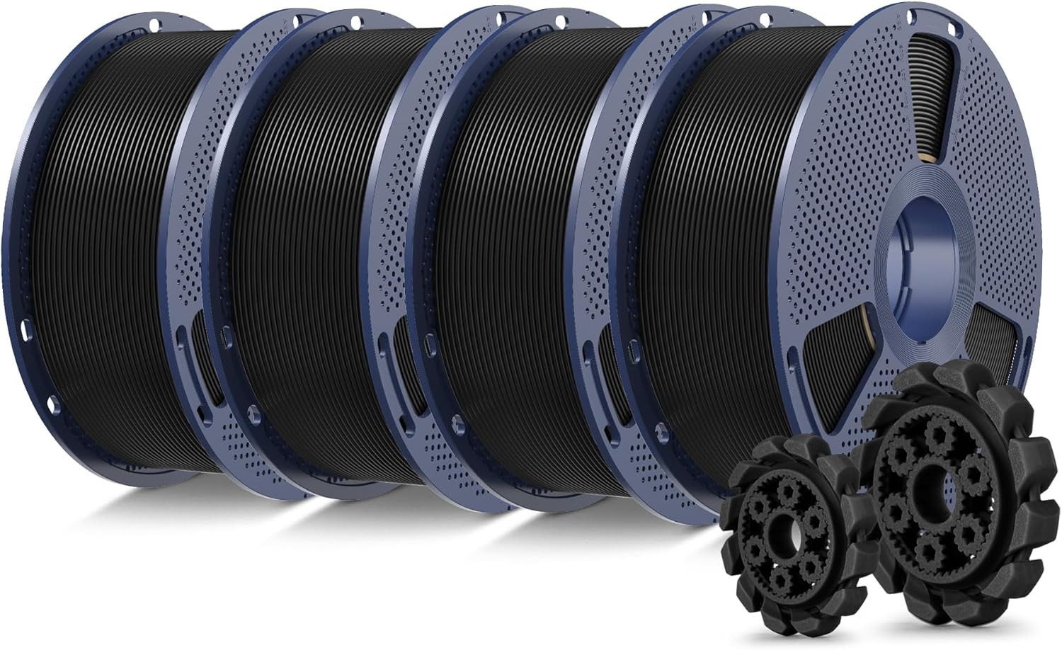 PLA+2.0 3D Printer Filament Bundle, 4KG Upgrade PLA+ Filament 1.75Mm, Tougher an