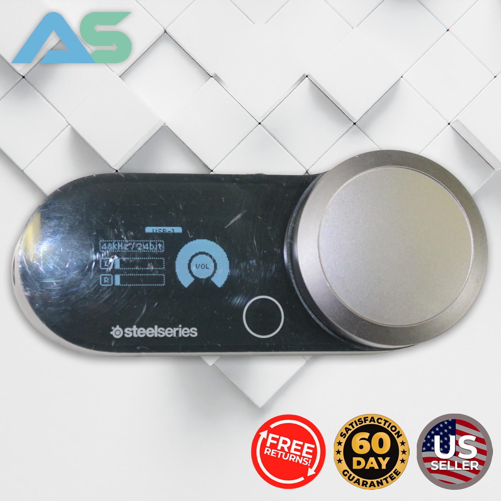 SteelSeries GameDAC Gen 2 SC-00007 High-Res Audio DAC Amplifier OLED Display