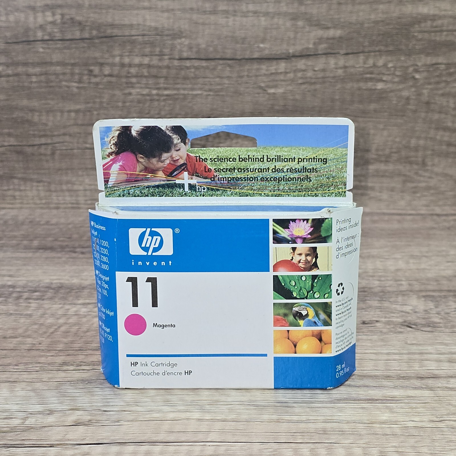 HP 11 Genuine Ink Cartridge Magenta 1100 1200 NEW EXP 08/2006