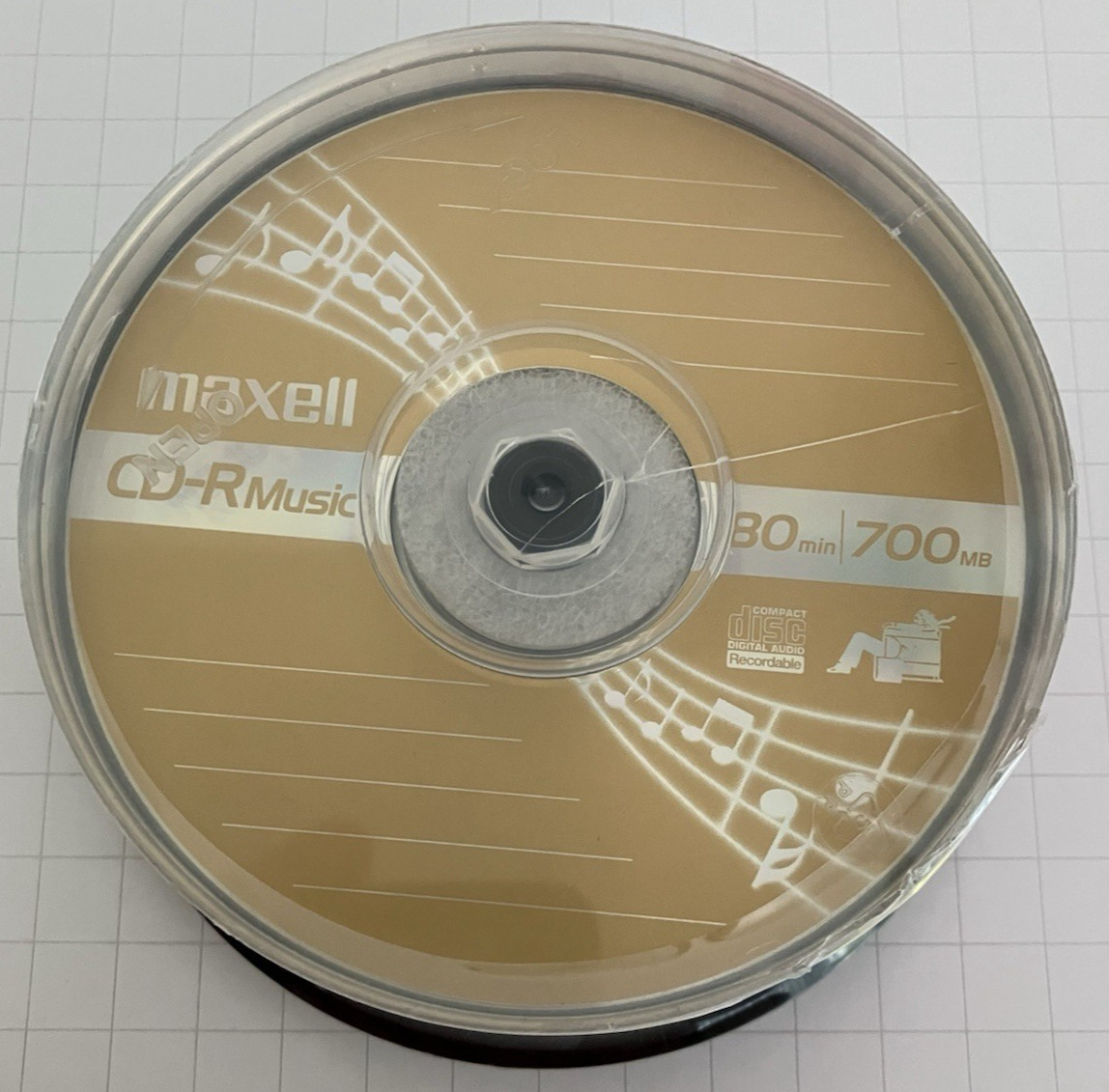 Maxell CD-R Music Gold 30 Pack 700MB 80 Min 32X Blank Recordable Audio CDs New