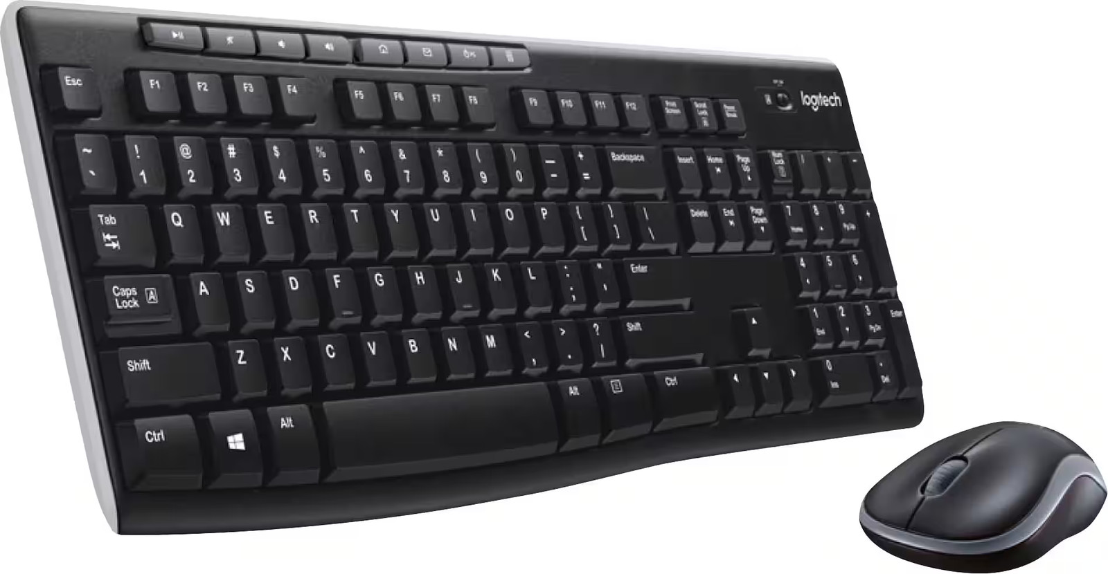 Logitech - MK270 Full-size Wireless Membrane Keyboard and Mouse Bundle for PC...