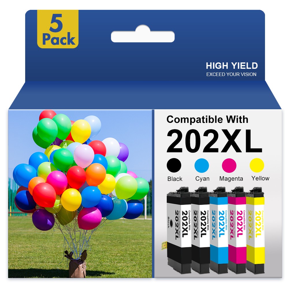 T202XL 202XL Ink Cartridge for Epson 202 Ink Cartridge work with XP-5100 WF-2860