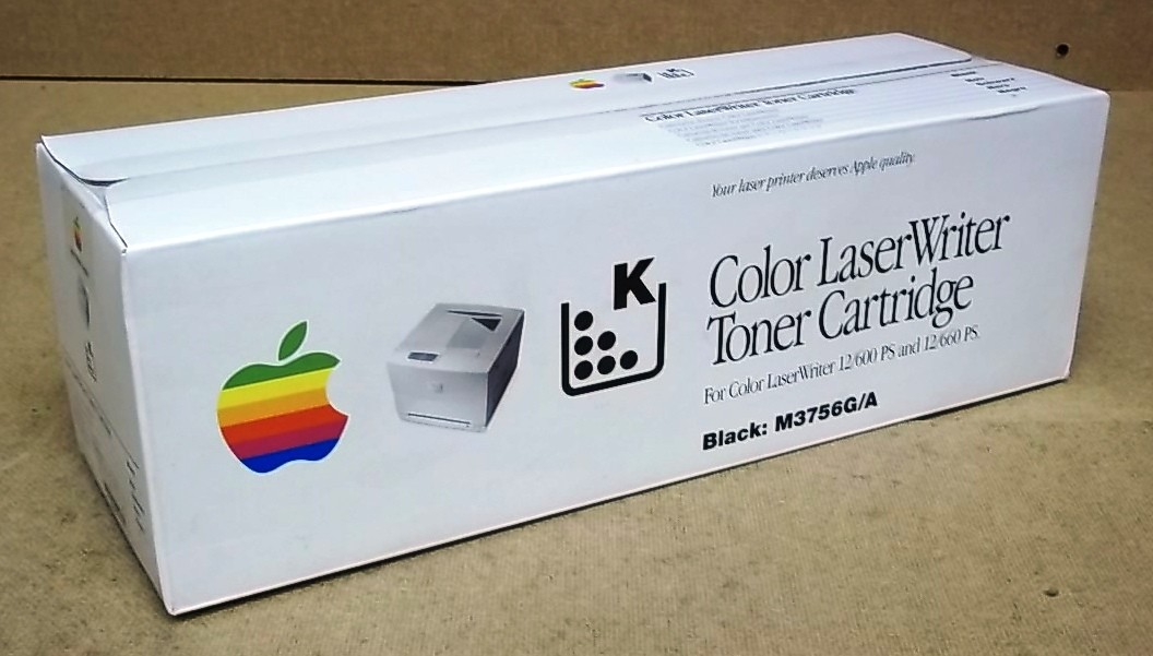 Black Toner Cartridge M3756G/A For Color Laserwriter 12/600 & 12/660 OEM
