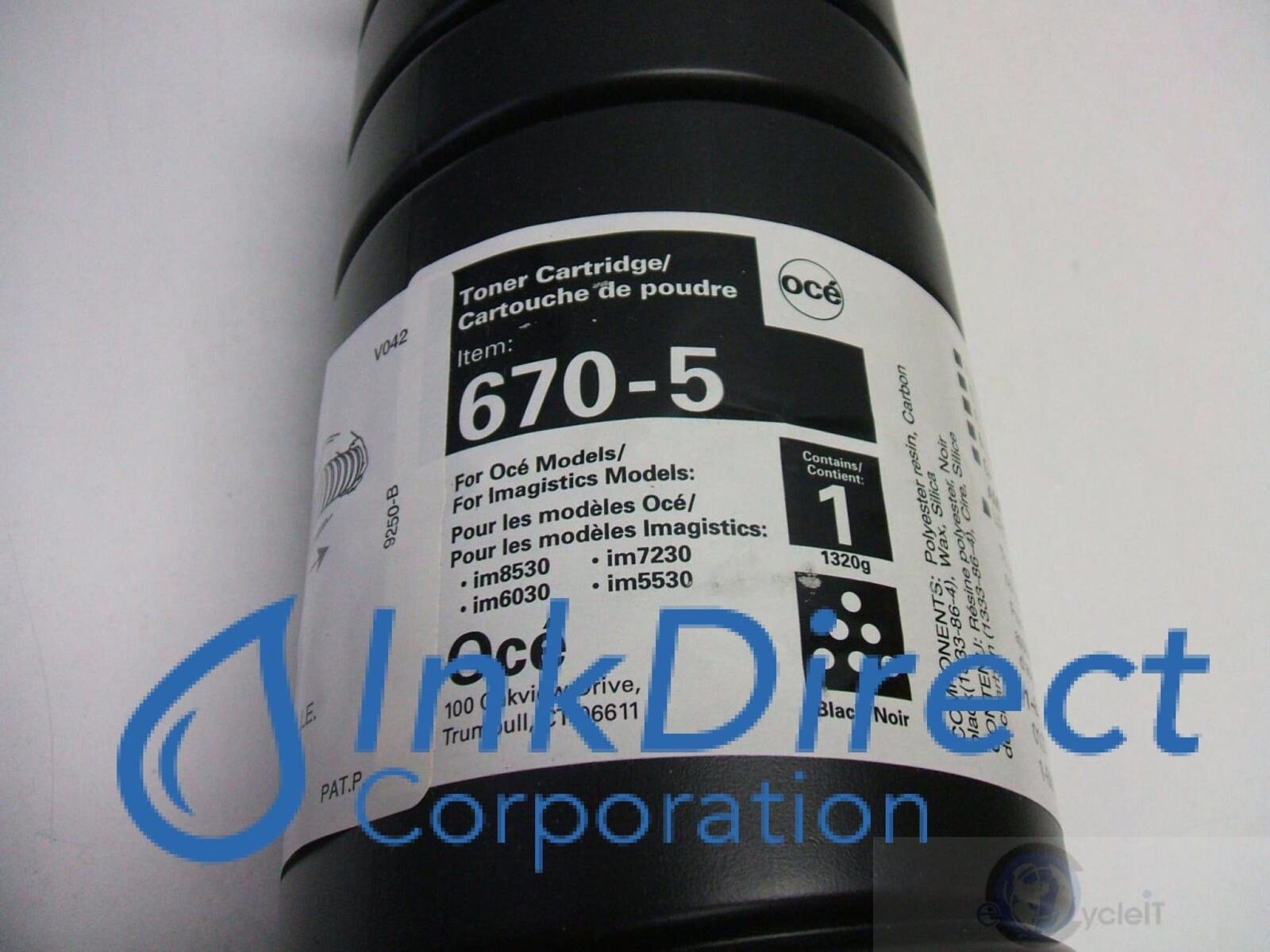 Genuine Oce 6705 670-5   Toner Cartridge Black