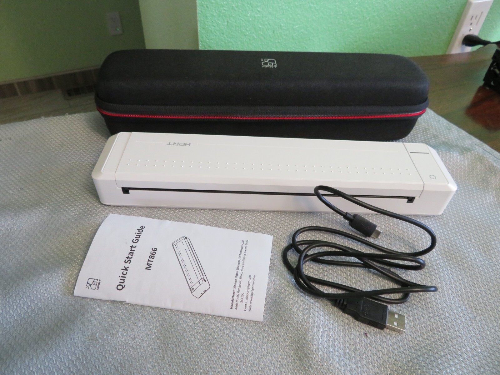 HPRT MT866 Portable Printer Wireless Travel Thermal Inkless Bluetooth Printer
