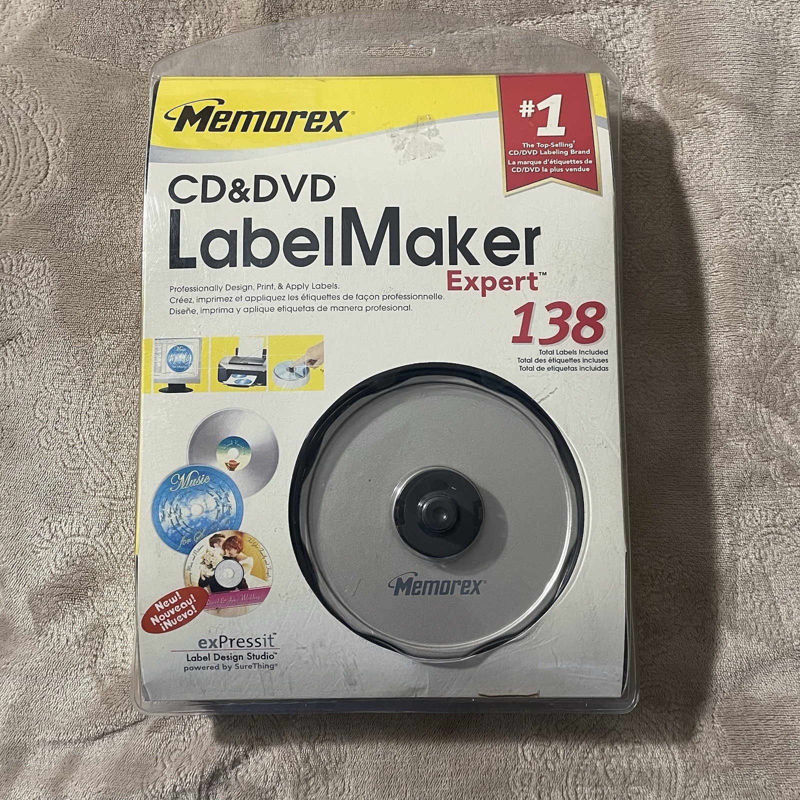 Memorex CD & DVD Label Maker Expert 138, New Sealed