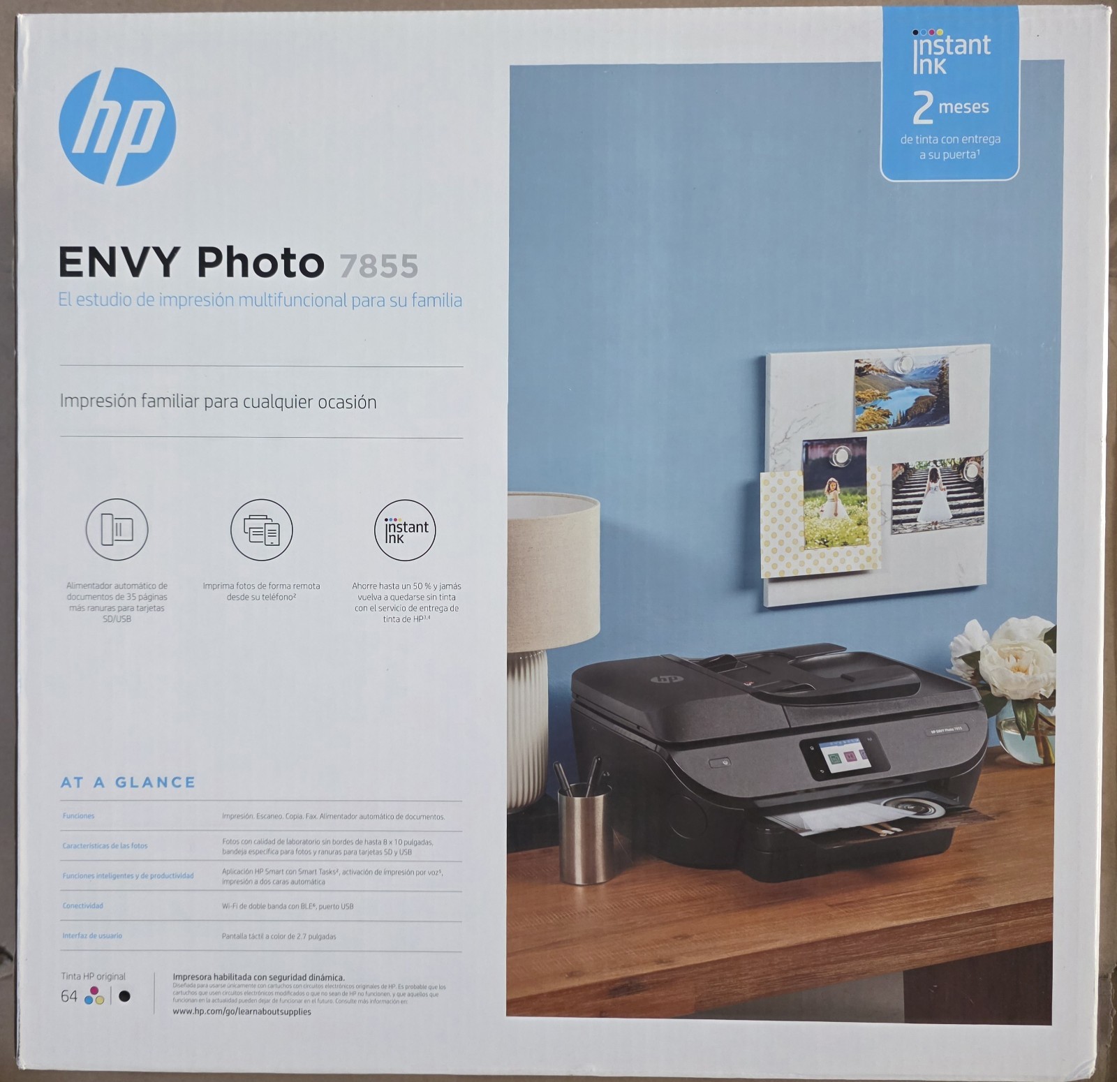 HP Photo Envy 7855 All-In-One InkJet Printer w/ Fax - BRAND NEW FACTORY SEALED